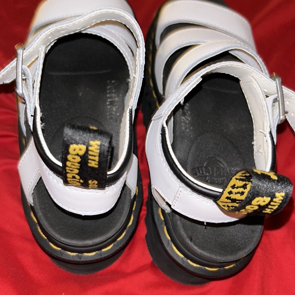 Dr Martens White Platform Sandals - Picture 2 of 3